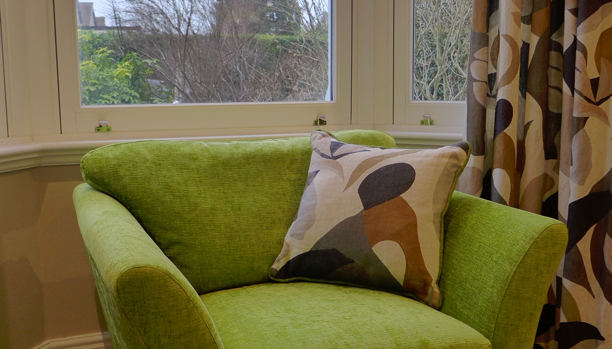 armchair with cushion