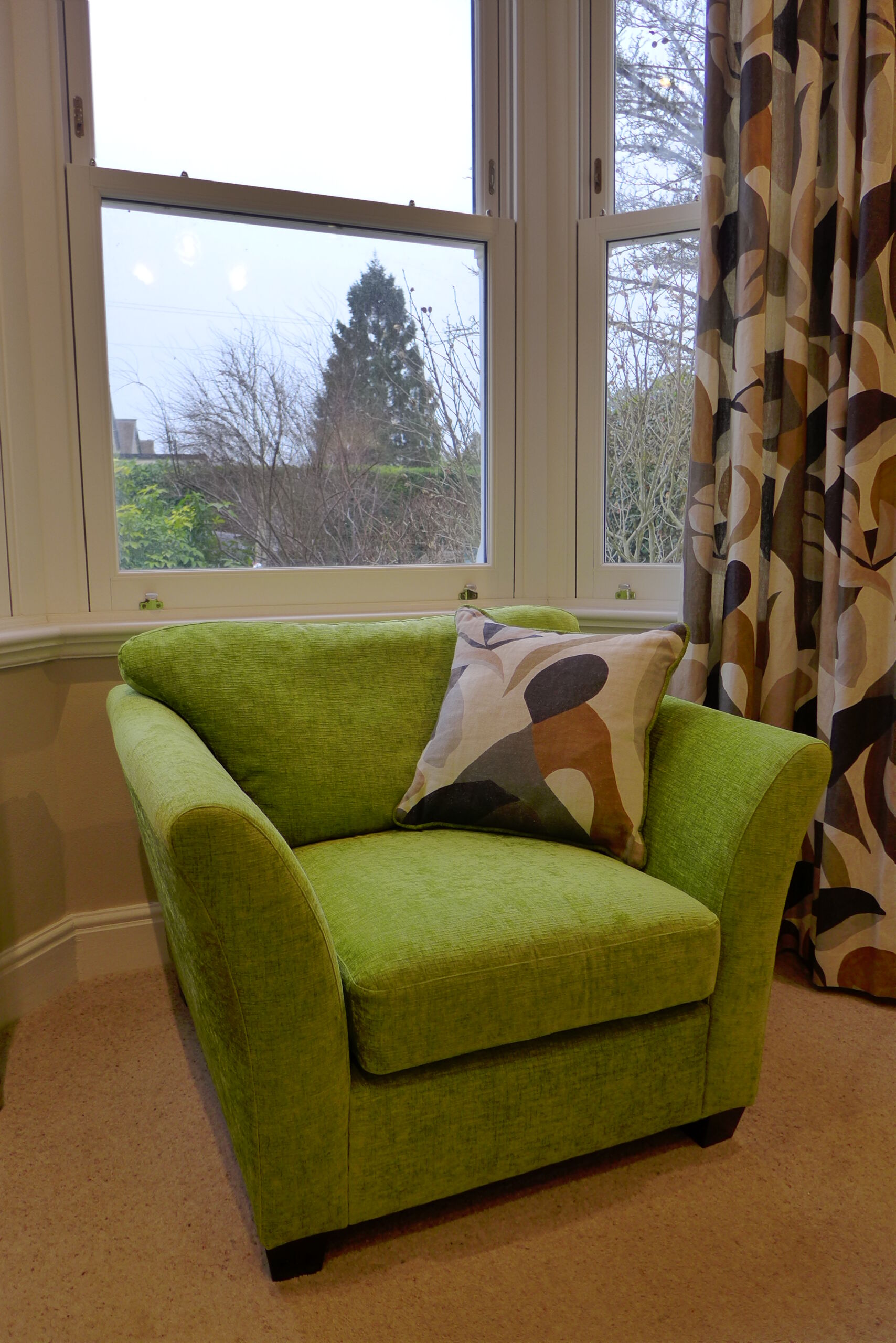 armchair with cushion