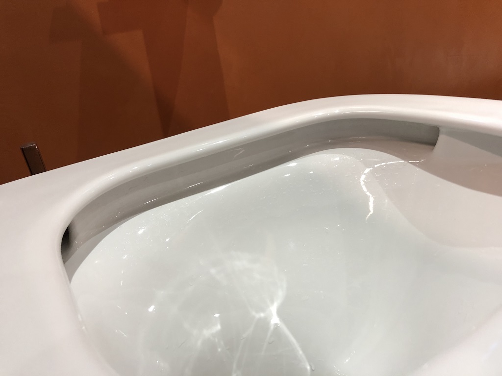 rimless toilet