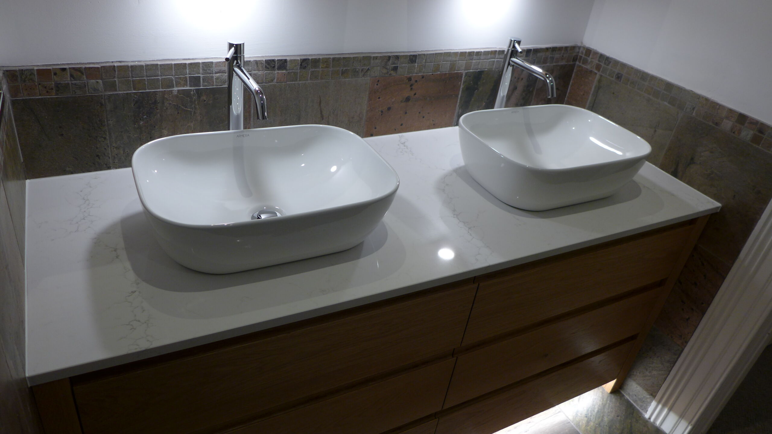 oak bathroom vanity