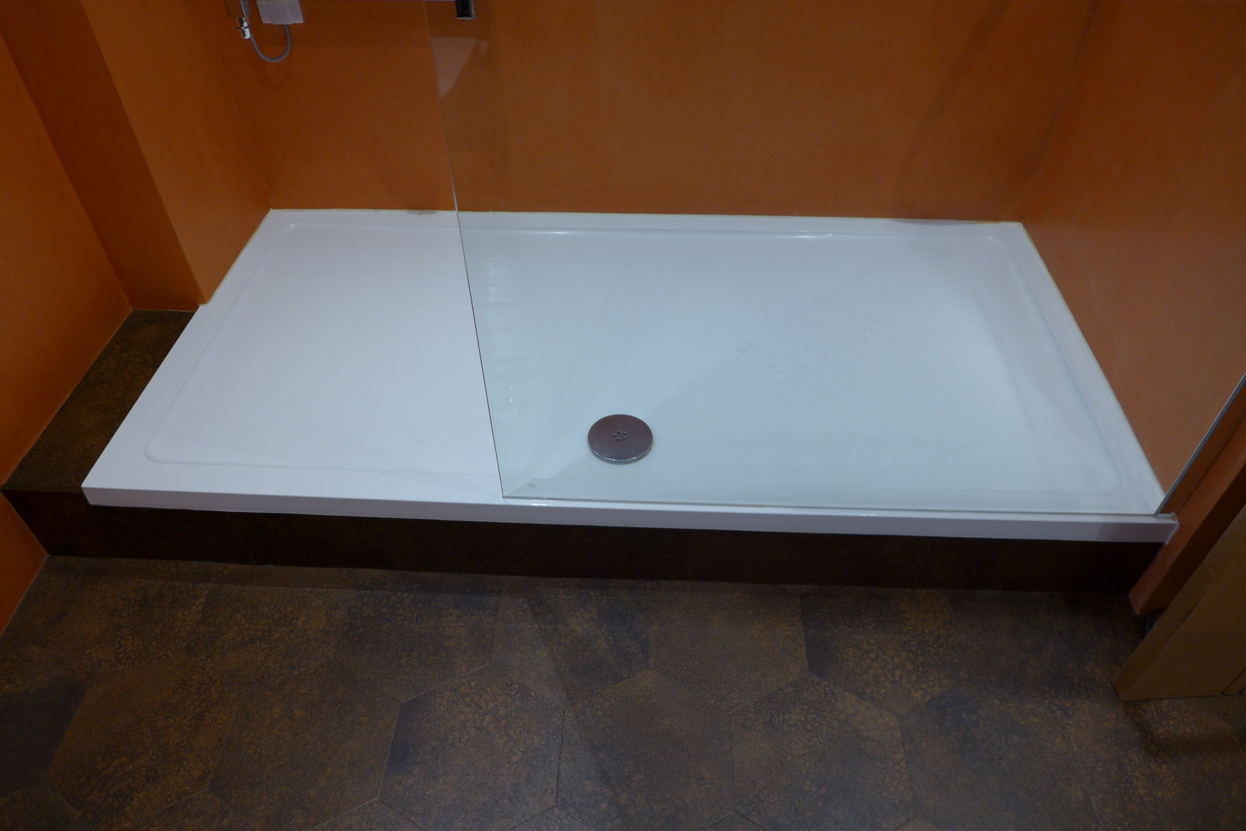 raised shower tray for concrete floor