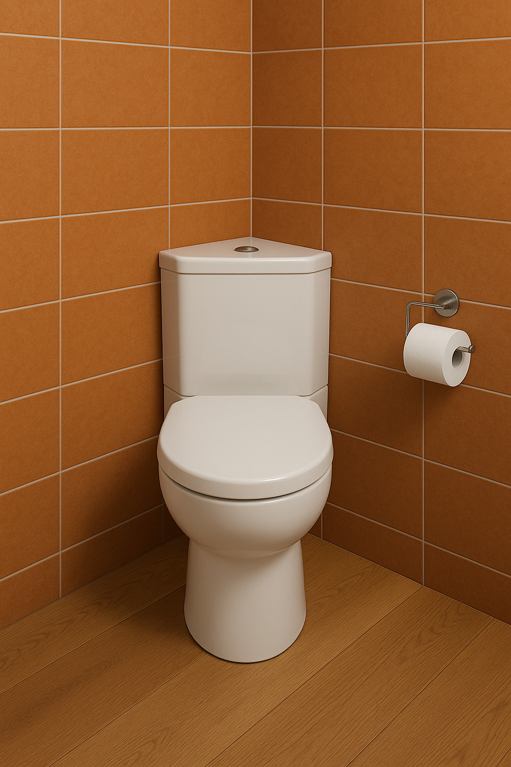 corner toilet