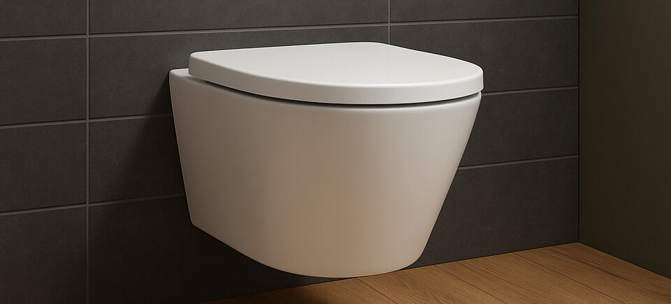wall mounted toilet